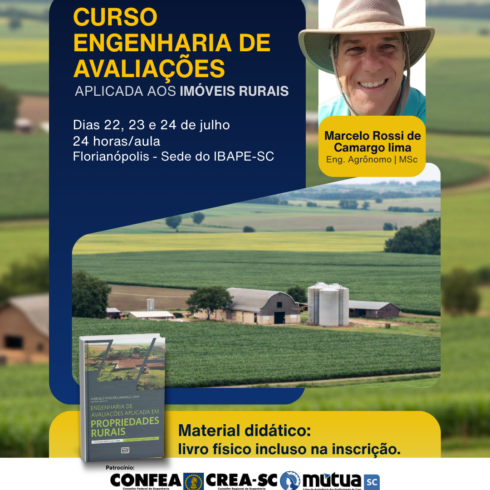 Curso/Evento: Curso Engenharia de Avaliações Aplicada aos Imóveis Rurais